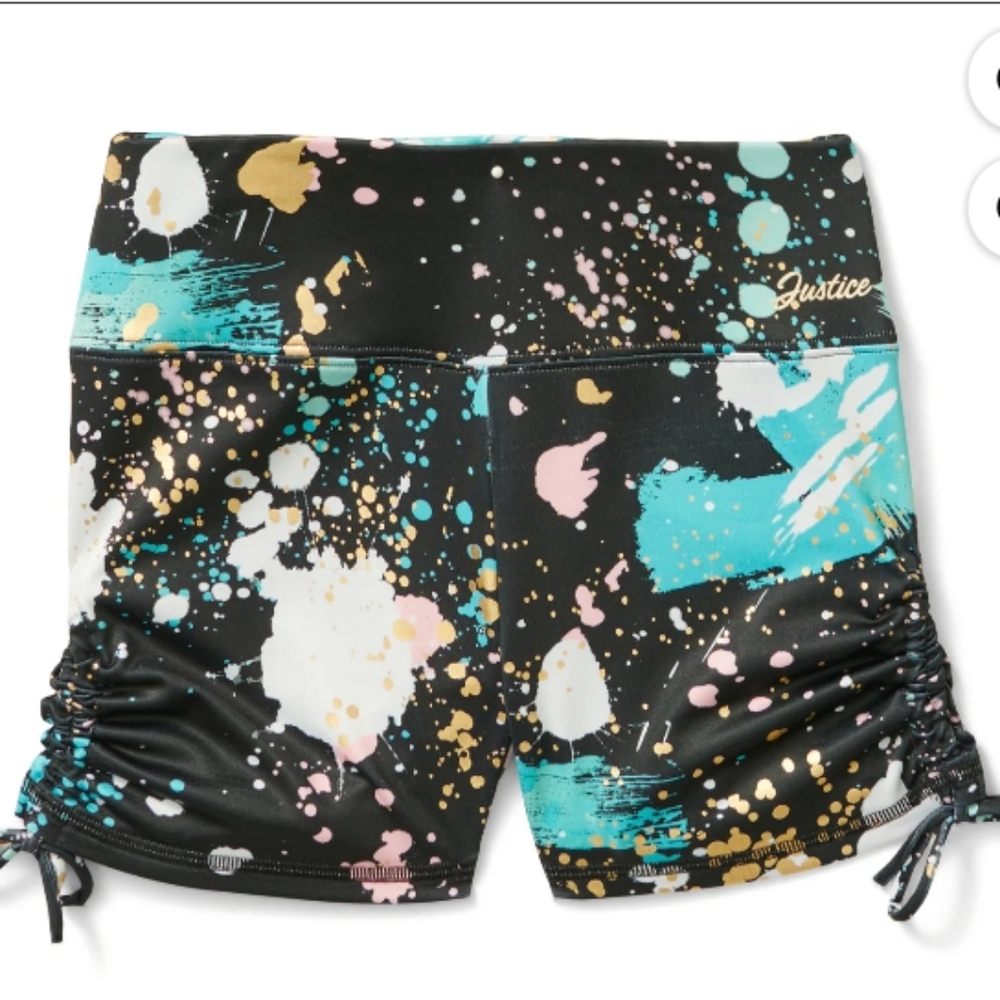 Justice Multicolor Patterned Shorts